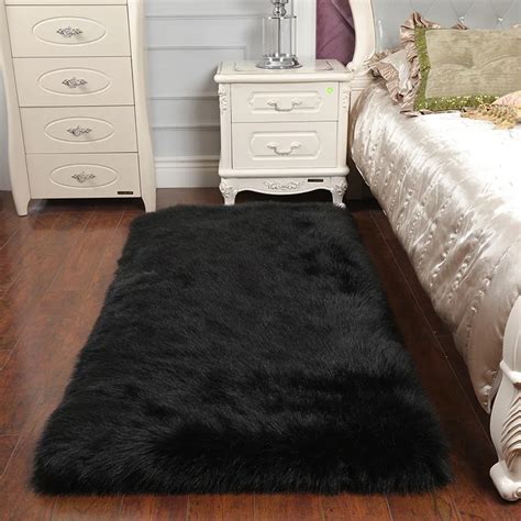 Carpet Bedroom Living Room Fur | Carpet Mats Bedroom Sheepskin - Plush ...