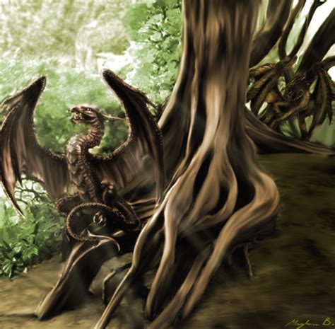 Dragon Wood by Malla13 on DeviantArt