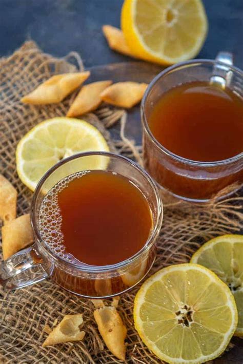 Lemon Tea Recipe (Step by Step + Video) - Whiskaffair