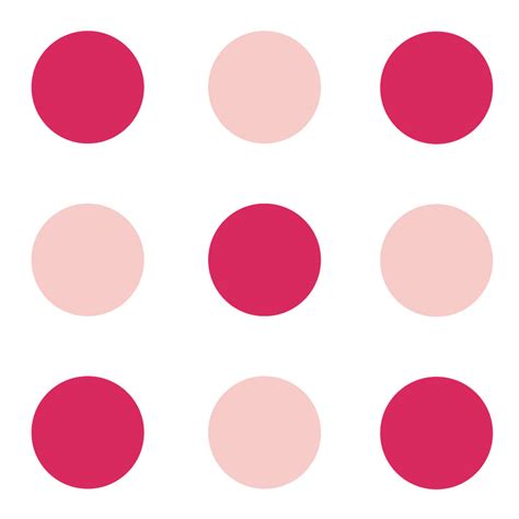 Hot pink and pink circle wall stickers | Shape wall stickers | Stickerscape