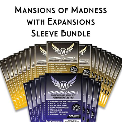 Top Shelf Gamer | The Best Mansions of Madness Upgrades and Accessories | Card Sleeve Bundle ...