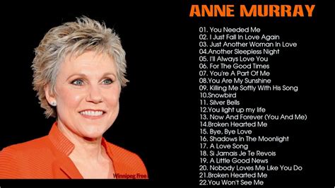 Anne Murray Greatest hits playlist -Anne Murray Collection - YouTube