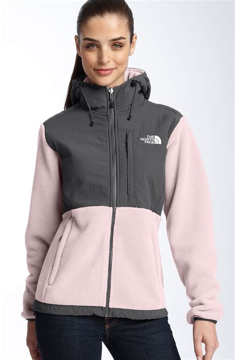 The North Face Denali Hooded Jacket in Pink (french pink/asphalt) | Lyst