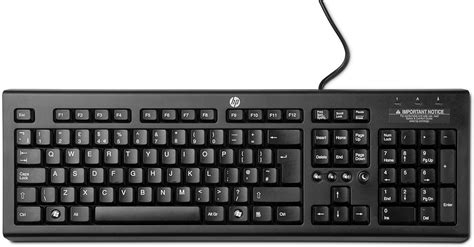 HP USB Classic Keyboard PC / Mac- QWERTY Layout Keyboard: Amazon.co.uk ...