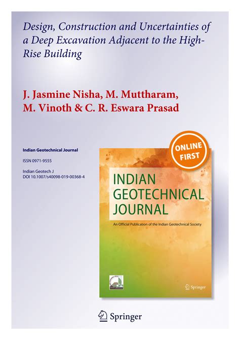 (PDF) Design, Construction and Uncertainties of a Deep Excavation ...