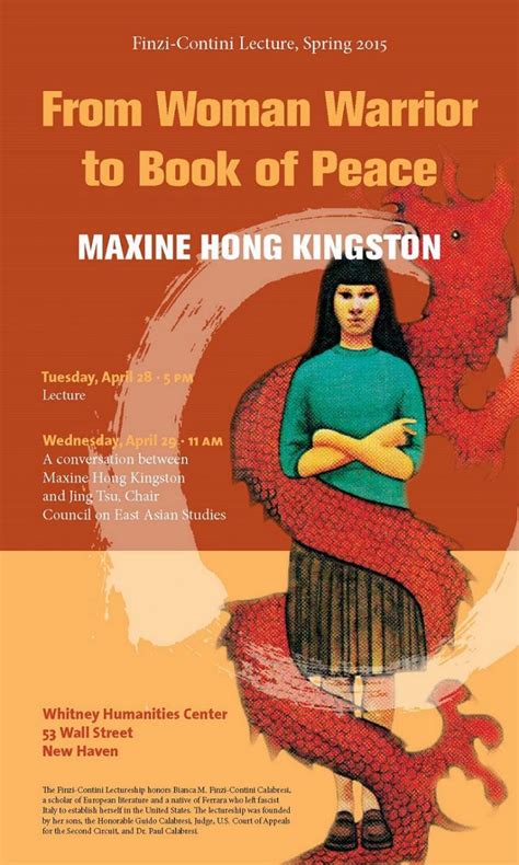 Maxine Hong Kingston - “From Woman Warrior to Book of Peace” | Women's, Gender, and Sexuality ...