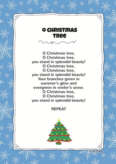 O Christmas Tree | Kids Video Song with FREE Lyrics & Activities! #christmaspoems | Christmas ...