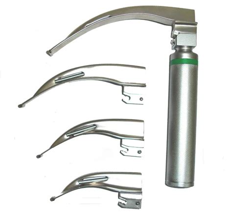 Standard Illumination Mcintosh Laryngoscope / Laryngoscopy Surgical Instruments - Bulbs 2.5v ...