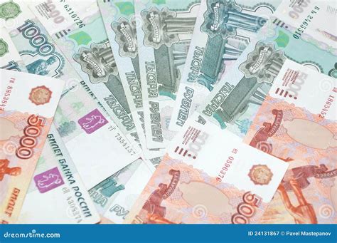 Background of Ruble Banknotes Stock Image - Image of currency, finance ...