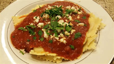 I made some four cheese ravioli! Great for lunch or dinner, this is one ...