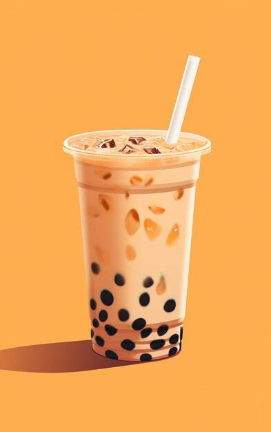 Premium AI Image | milk tea boba