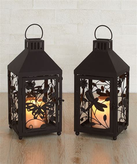 Butterfly & Dragonfly Lantern Candleholder Set | zulily | Candle holders, Lanterns, Candle lanterns