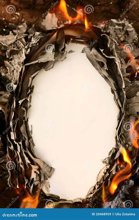 Background With Burning Paper Stock Image - Image of image, fire: 20468959