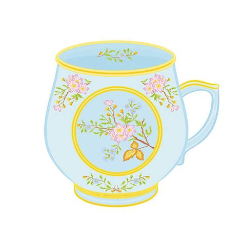 Clip Art Of A Fancy Tea Cups And Saucers Illustrations, Royalty-Free Vector Graphics & Clip Art ...
