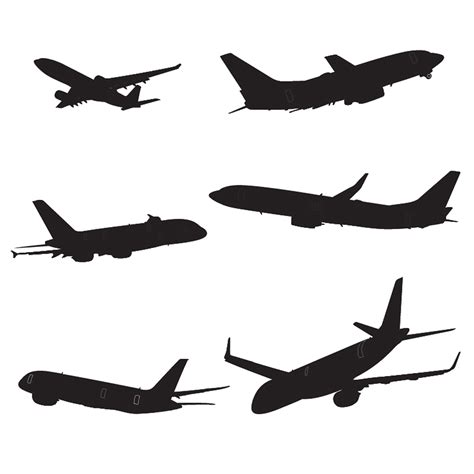 Airplane Silhouette / Airplane silhouette from aircraft, air transport, airplane, and transport ...