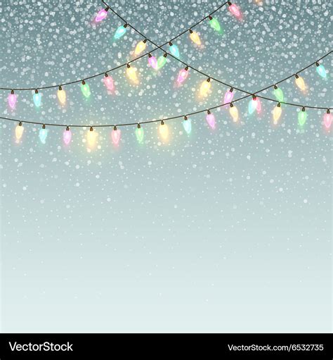 Christmas Background Lights Snow - Otas