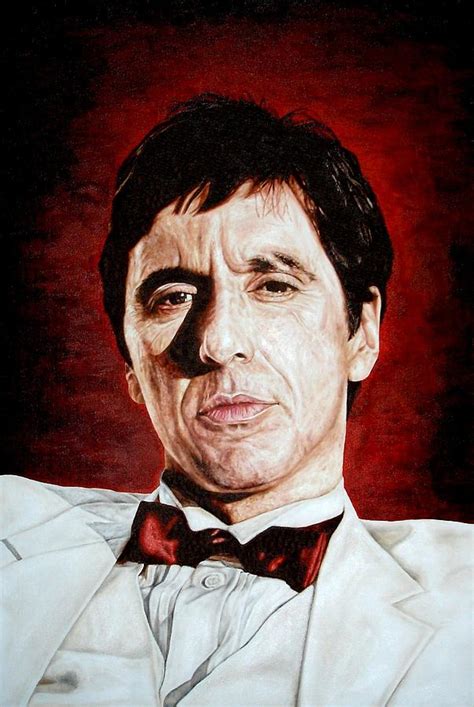 Al Pacino Scarface Painting by Mark Baker - Pixels