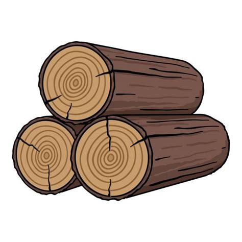 Cartoon Wood Pile Clip Art