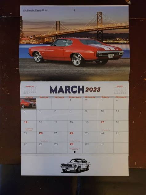 2023 Muscle Cars / Classic Cars Wall Calendar / Planner - Etsy Canada