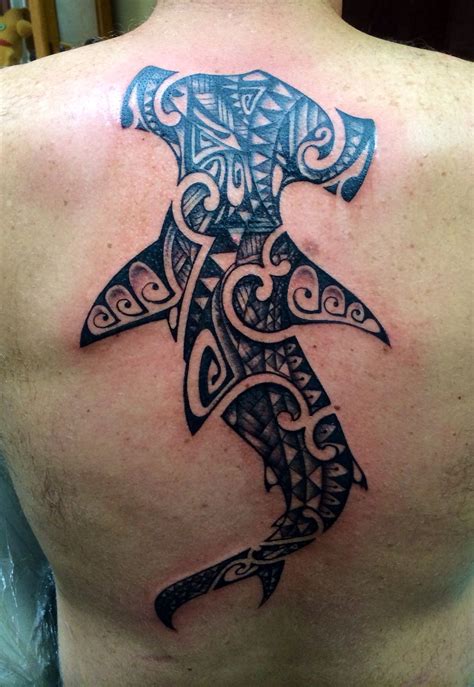 Hammerhead shark tattoo | Shark tattoos, Polynesian tattoo, Tattoos