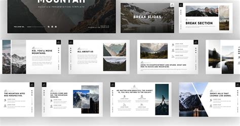 Mountah - Mountain Adventure Powerpoint Template by onelinerdesign on ...