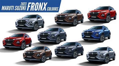 2023 Maruti Suzuki Fronx SUV All Color Options | AUTOBICS