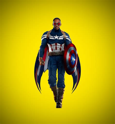 1920x1200 Resolution Falcon As Captain America Art 1200P Wallpaper ...