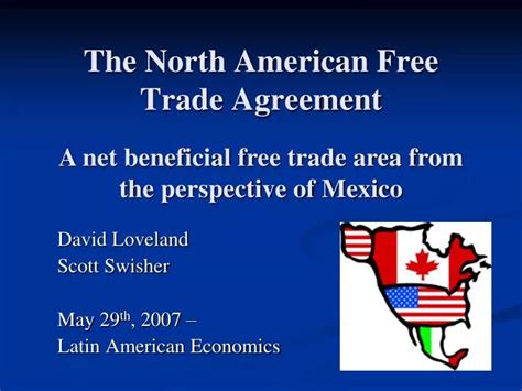 PPT - The North American Free Trade Agreement PowerPoint Presentation, free download - ID:6404036