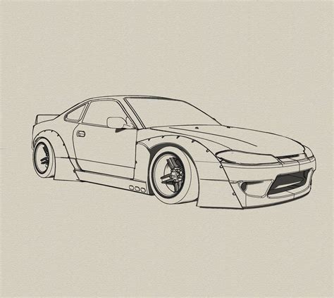 Jdm Car Drawing at GetDrawings | Free download