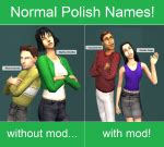 Mod The Sims - Normal Polish Names For Townies!
