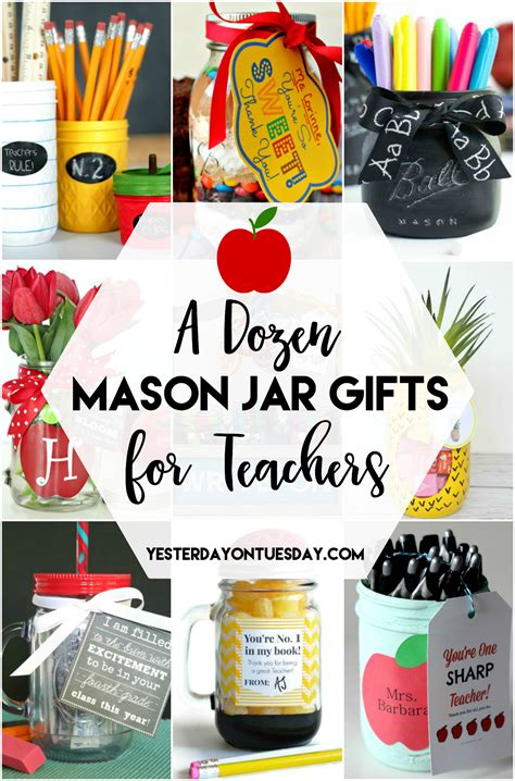 A Dozen Mason Jar Gifts for Teachers | Yesterday On Tuesday