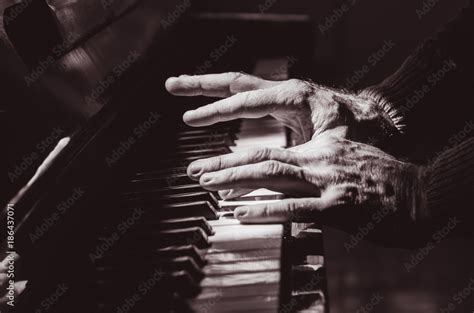 piano, hands, musical instrument Stock Photo | Adobe Stock