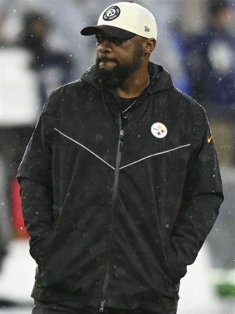 Mike Tomlin Pittsburgh Steelers Black Hooded Jacket - Victoria Jacket