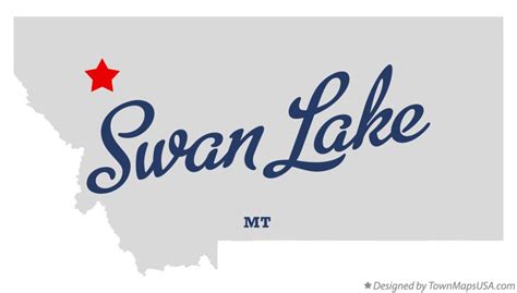 Map of Swan Lake, MT, Montana