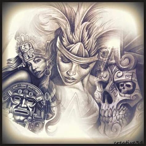 Chicano Arte | Mexican art tattoos, Prison art, Aztec art