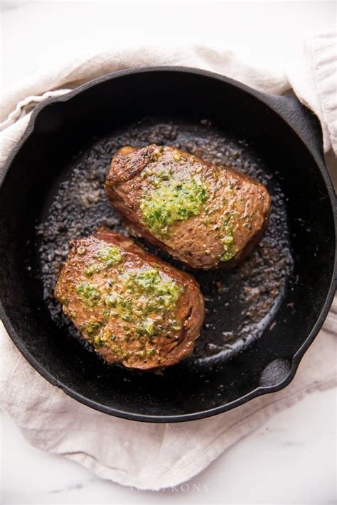 The Best Filet Mignon Recipe Ever with Garlic Herb Compound Butter (Reverse Sear) - 40 Aprons