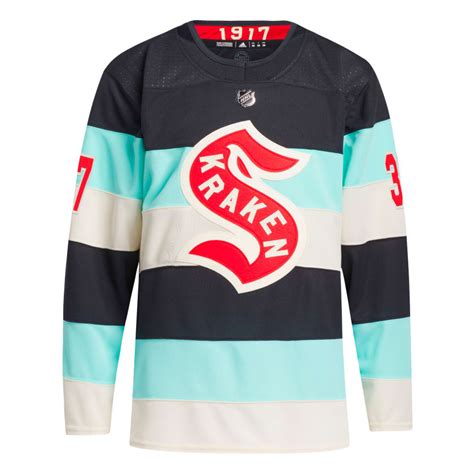 adidas Kraken Winter Classic Gourde Jersey - Blue | Free Shipping with ...