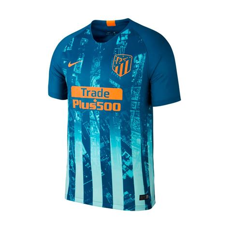 Playera Nike Atletico de Madrid Stadium Tercera Equipación 2018-2019 Green abyss-Orange peel ...