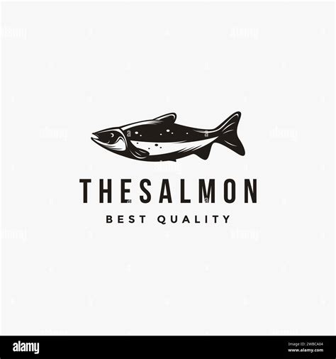 Salmon fish logo vector template Stock Vector Image & Art - Alamy