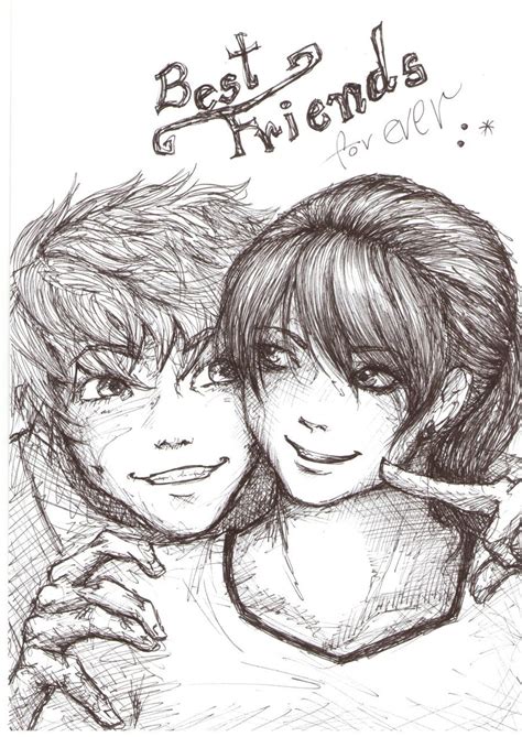 friendship Art Drawings Boys - Toni Carollo