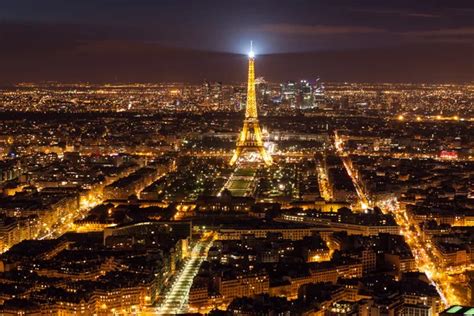 Skyline of Paris at night – Stock Editorial Photo © bukki88 #73913451