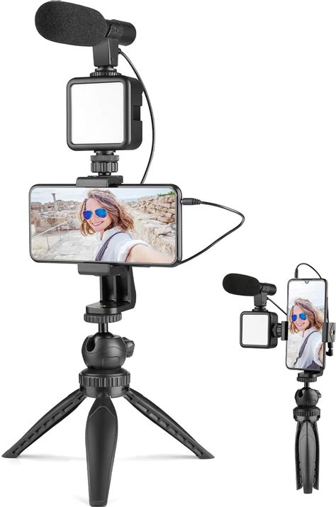 Smartphone Camera Video Kit, Video Microphone Vlogging kit, Video Rig ...