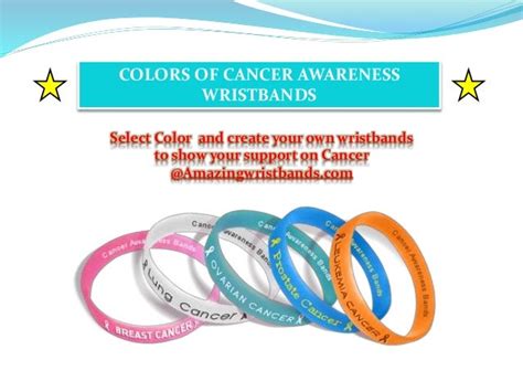 Colors of Cancer Awareness Wristbands