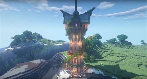 Minecraft Large Enchanting Tower Ideas and Design