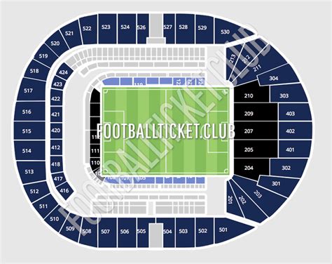 Tottenham Hotspur Stadium Seating Chart