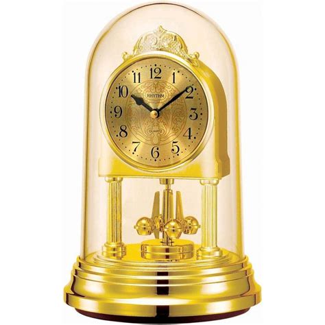 Rhythm(Japan) Rotating Pendulum Contemporary Motion Clock