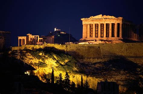 Parthenon Photograph - Classic Night View Of The Parthenon by Richard Nowitz | Parthenon ...