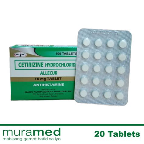 Cetirizine (Allecur) Tablet 20's | Lazada PH