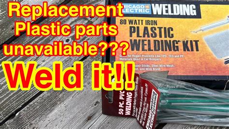 Harbor Freight plastic welding kit review| plastic welding| repair broken plastics - YouTube