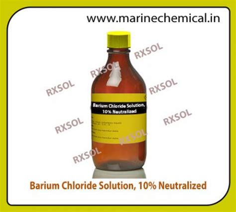 Barium Chloride Solution, 10% Neutralized | Marine Chemicals